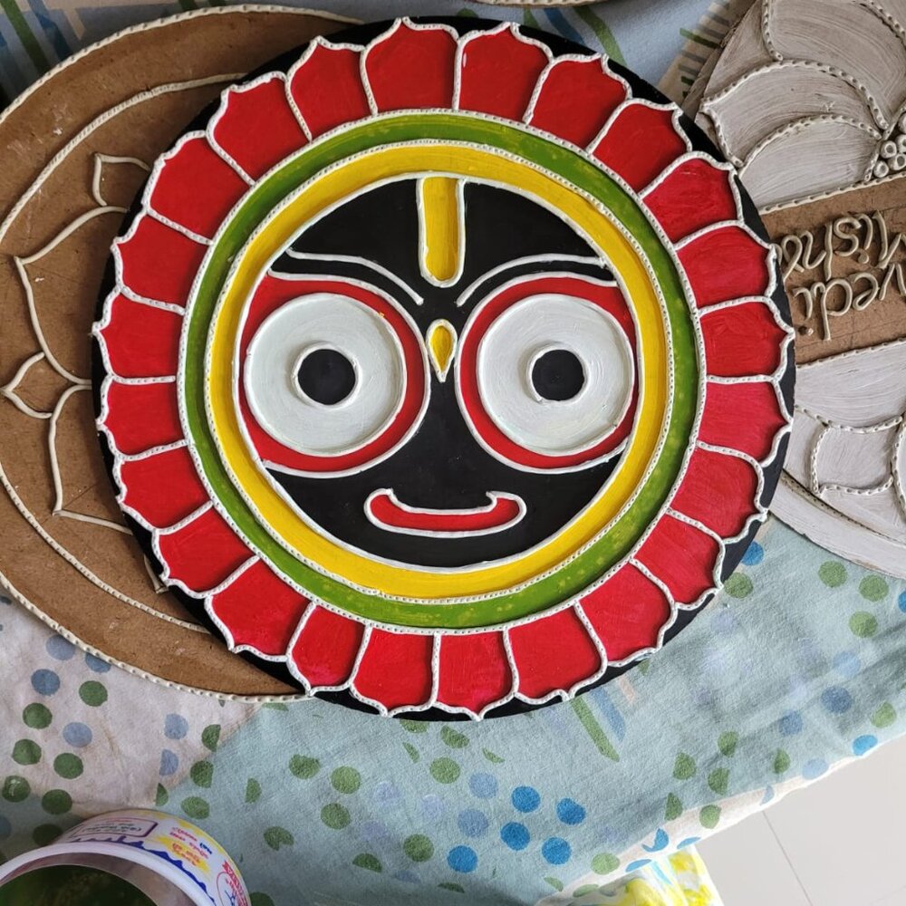 Lippan art and mud arts...type of wall hanging